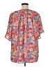 Jules and James 100% Polyester Orange Short Sleeve Blouse Size XL - photo 2