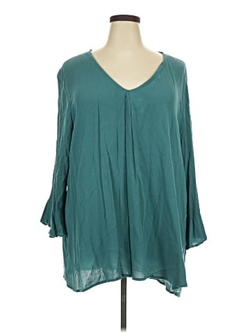 Bobeau 3/4 Sleeve Blouse (view 1)