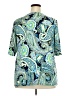 Tacera Teal Short Sleeve Blouse Size 2X - photo 2