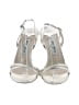 Jimmy Choo 100% Leather Metallic Silver Gold Sandals Size EU 38 - photo 2
