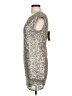 Heartloom 100% Polyester Metallic Silver Cocktail Dress Size L - photo 5