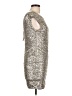 Heartloom 100% Polyester Metallic Silver Cocktail Dress Size L - photo 4