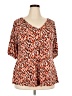 DressBarn Orange Short Sleeve Blouse Size 18 - photo 1