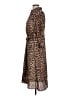 Zara Basic Animal Print Brown Casual Dress Size L - photo 5
