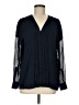 Vince. 100% Polyester Blue Long Sleeve Blouse Size 6 - photo 1
