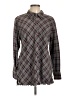 CAbi Argyle Gray Long Sleeve Button-Down Shirt Size L - photo 1