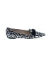Jimmy Choo Animal Print Black Silver Flats Size EU 38 1/2 - photo 1