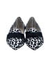 Jimmy Choo Animal Print Black Silver Flats Size EU 38 1/2 - photo 2