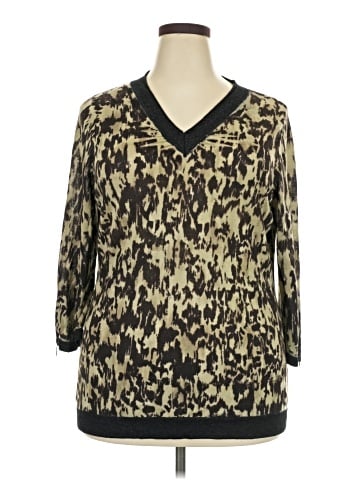 Marina Rinaldi 3/4 Sleeve Blouse (view 1)