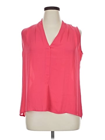 Rose + Olive Sleeveless Blouse (view 1)