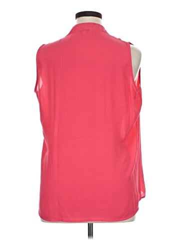 Rose + Olive Sleeveless Blouse (view 2)