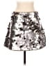 J.Crew Collection 100% Cotton Metallic Silver Formal Skirt Size M - photo 1