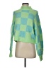 My Michelle Checkered-gingham Green Pullover Sweater Size S - photo 1