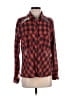 Free People Plaid Red Long Sleeve Button-Down Shirt Size XS - photo 1