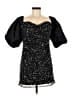 Tularosa 100% Polyester Stars Solid Black Cocktail Dress Size M - photo 1