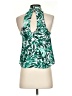 Olivaceous 100% Polyester Green Sleeveless Blouse Size S - photo 2