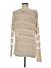 Brochu Walker Metallic Gold Pullover Sweater Size M - photo 2