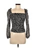 Reformation 100% Viscose Black Long Sleeve Top Size 8 - photo 1