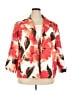 Alfred Dunner 100% Polyester Floral Orange Blazer Size 20 - photo 1