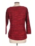 Hannah Chevron-herringbone Red Pullover Sweater Size L - photo 2