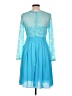 Zanzea Collection 100% Polyester Blue Cocktail Dress Size 10 - photo 2
