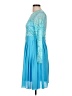 Zanzea Collection 100% Polyester Blue Cocktail Dress Size 10 - photo 5