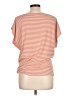 Max Studio Stripes Orange Short Sleeve T-Shirt Size L - photo 2
