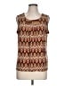 Evan Picone Brown Sleeveless Blouse Size L - photo 1