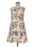 CeCe 100% Polyester Floral Ivory Casual Dress Size 6 - photo 1