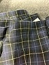 Theory Plaid Black Blue Casual Skirt Size 4 - photo 4