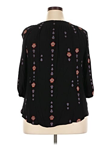 Pale Sky 3/4 Sleeve Blouse (view 2)