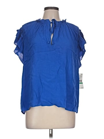 Karen Kane Short Sleeve Blouse (view 1)