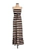 Weavers Stripes Tan Casual Dress Size S - photo 1