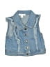 Nannette Blue Denim Vest Size 5 - photo 1
