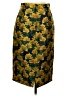 ISLA MAUDE 100% Polyester Tropical Yellow Formal Skirt Size S - photo 2