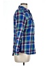 Old Navy 100% Cotton Plaid Blue Long Sleeve Button-Down Shirt Size L - photo 4