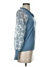 Sioni Blue Long Sleeve Blouse Size S - photo 4