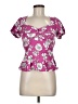 Francesca's Pink Short Sleeve Blouse Size M - photo 1