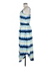 Ramy Brook 100% Polyester Print Blue Casual Dress Size M - photo 5