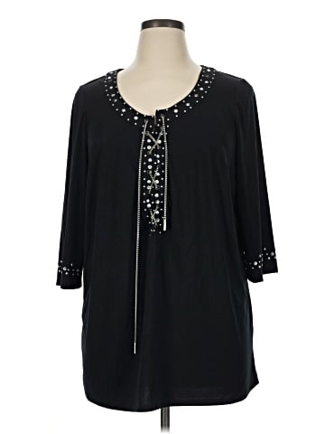 Denim 24/7 3/4 Sleeve Blouse (view 1)