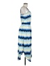 Ramy Brook 100% Polyester Print Blue Casual Dress Size M - photo 4