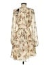 Sachin + Babi 100% Polyester Floral Ivory Cocktail Dress Size 8 - photo 2