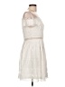 Francesca's 100% Polyester Ivory Cocktail Dress Size L - photo 4