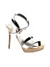 Fendi Metallic Silver Sandals Size EU 39 - photo 1