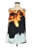 Clover Canyon 100% Polyester Orange Sleeveless Blouse Size L - photo 1