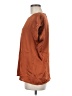 Halogen 100% Polyester Brown Short Sleeve Blouse Size M - photo 5