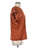 Halogen 100% Polyester Brown Short Sleeve Blouse Size M - photo 4