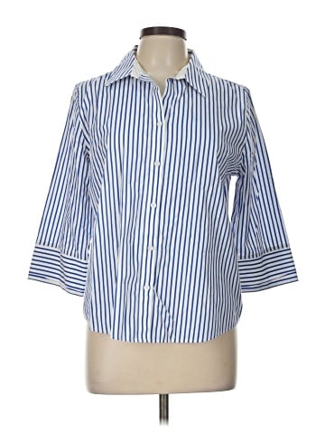 Chico's 3/4 Sleeve Button-Down Shirt (view 1)