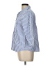 Chico's Stripes Blue 3/4 Sleeve Button-Down Shirt Size Lg (2) - photo 5