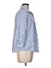 Chico's Stripes Blue 3/4 Sleeve Button-Down Shirt Size Lg (2) - photo 4